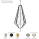 Forever Eternity LED 22 inch Heirloom Gold Pendant Ceiling Light in Clear Radiance Crystal and Gold Pearl