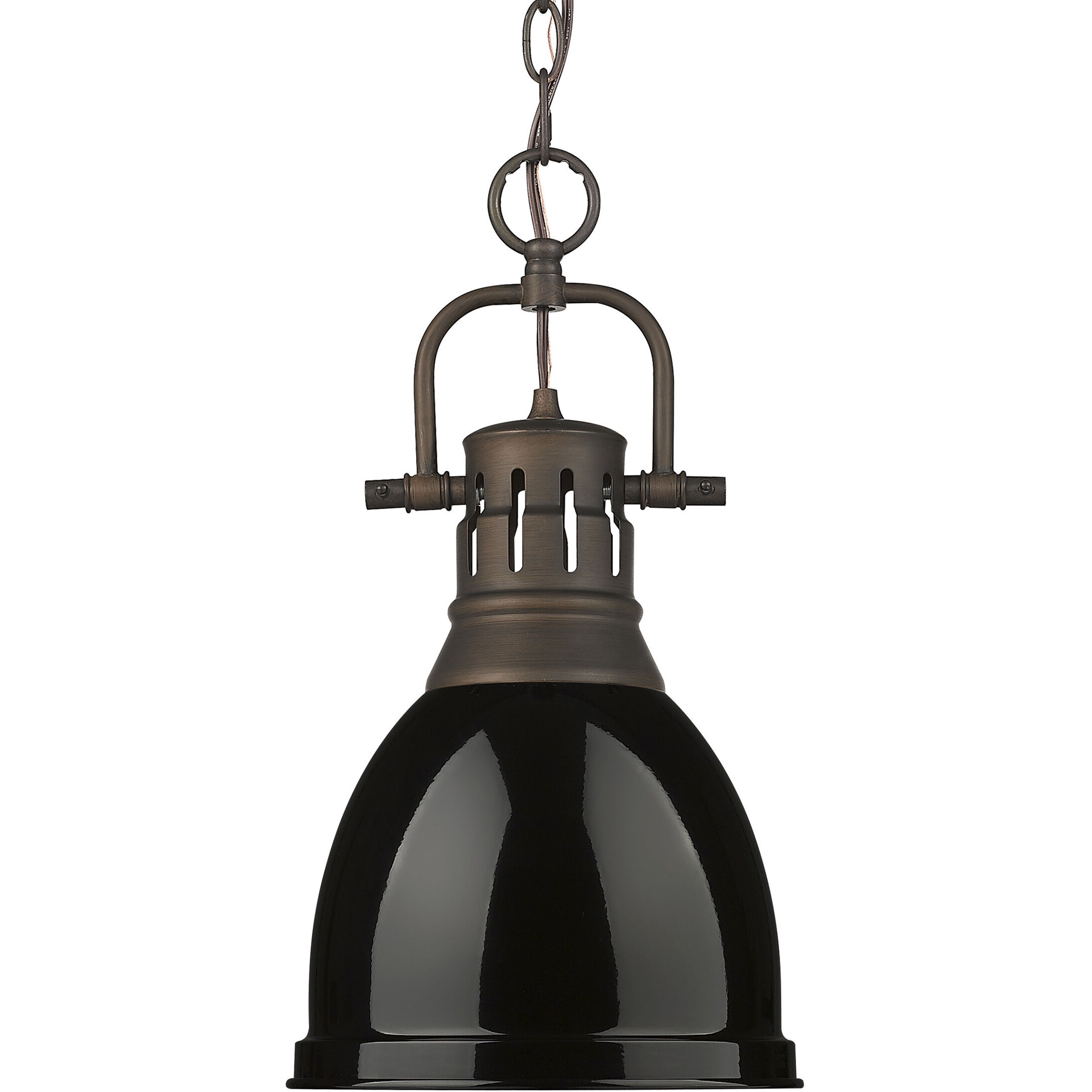 Yep Duncan 1 Light 8.88 inch Rubbed Bronze Pendant Ceiling Light in Black