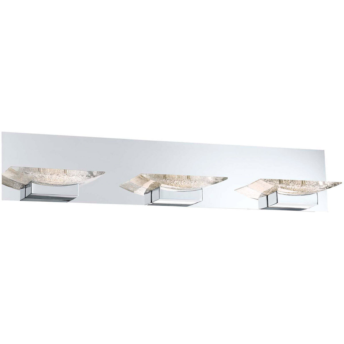 H2O 3 Light 28 inch Chrome Bath Vanity Wall Light