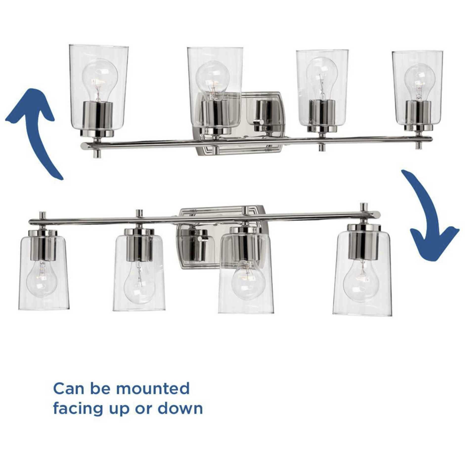 Adley 4 Light 32 inch Polished Nickel Bath Vanity Wall Light