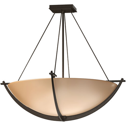 Compass 3 Light 27.4 inch White Semi-Flush Ceiling Light in Sand, Large