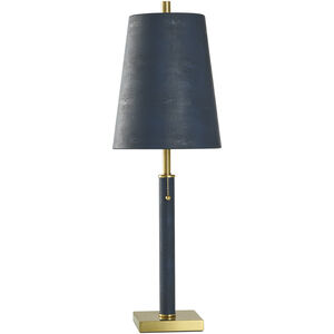 Dann Foley 29.5 inch 60.00 watt Blue Shagreen Table Lamp Portable Light