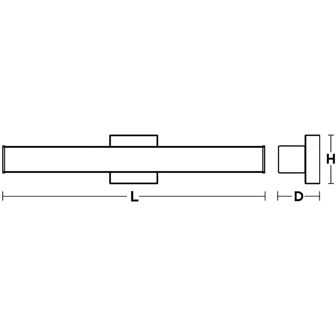 Tad LED 36.75 inch Satin Nickel Vanity Light Wall Light in 36 in