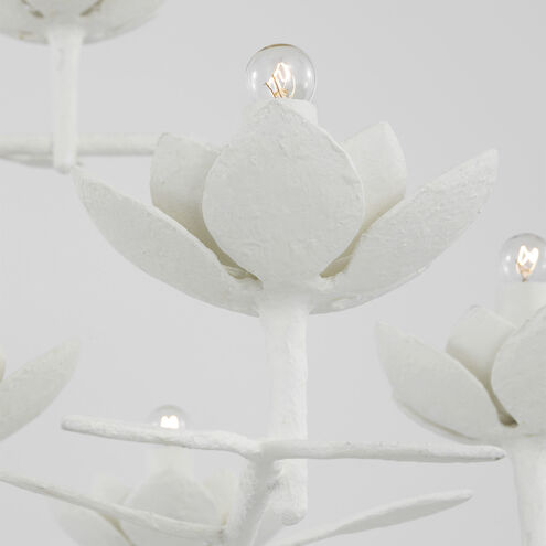 Julie Neill Clementine LED 52.75 inch Plaster White Tiered Chandelier Ceiling Light