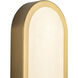 Alora Mood Evelyn 5.25 inch Brushed Gold and Alabaster Wall/Vanity Light Wall Light