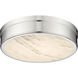 Anders LED 15 inch Polished Nickel Flush Mount Ceiling Light