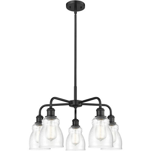 Ellery 5 Light 22.75 inch Matte Black Chandelier Ceiling Light in Seedy