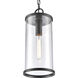 Hopkins 1 Light 7.25 inch Charcoal Black Outdoor Pendant