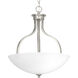 Laird 3 Light 17 inch Brushed Nickel Inverted Pendant Ceiling Light