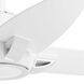 Catterick 54 inch White Ceiling Fan, Progress LED