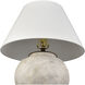 Erin 25 inch 9 watt Aged White with Bronze Table Lamp Portable Light