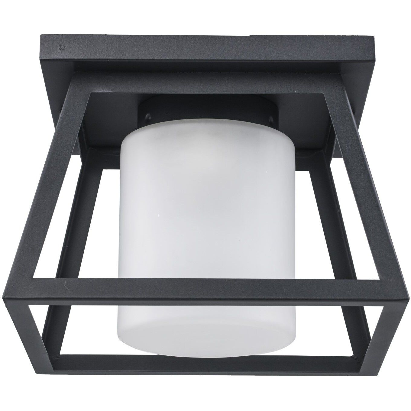 Kingsbury 1 Light 10 inch Black Outdoor Flush Mount