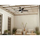 Tranquil 56 inch Satin Black with Black Blades Ceiling Fan