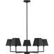 Drew & Jonathan Ender 5 Light 32.63 inch Midnight Black Chandelier Ceiling Light, Medium