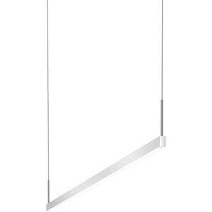 Thin-Line LED 48 inch Bright Satin Aluminum Pendant Ceiling Light