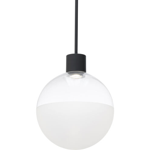 Gaze LED 12 inch Black Pendant Ceiling Light in 3000K, dweLED