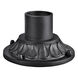 Accessory 6 inch Textured Black Post Pedestal Mount