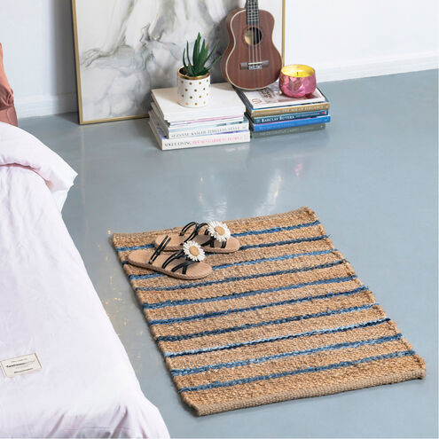 Shuttle Weave Durrie with Hamming 36 X 24 inch Multi Rug, Rectangle