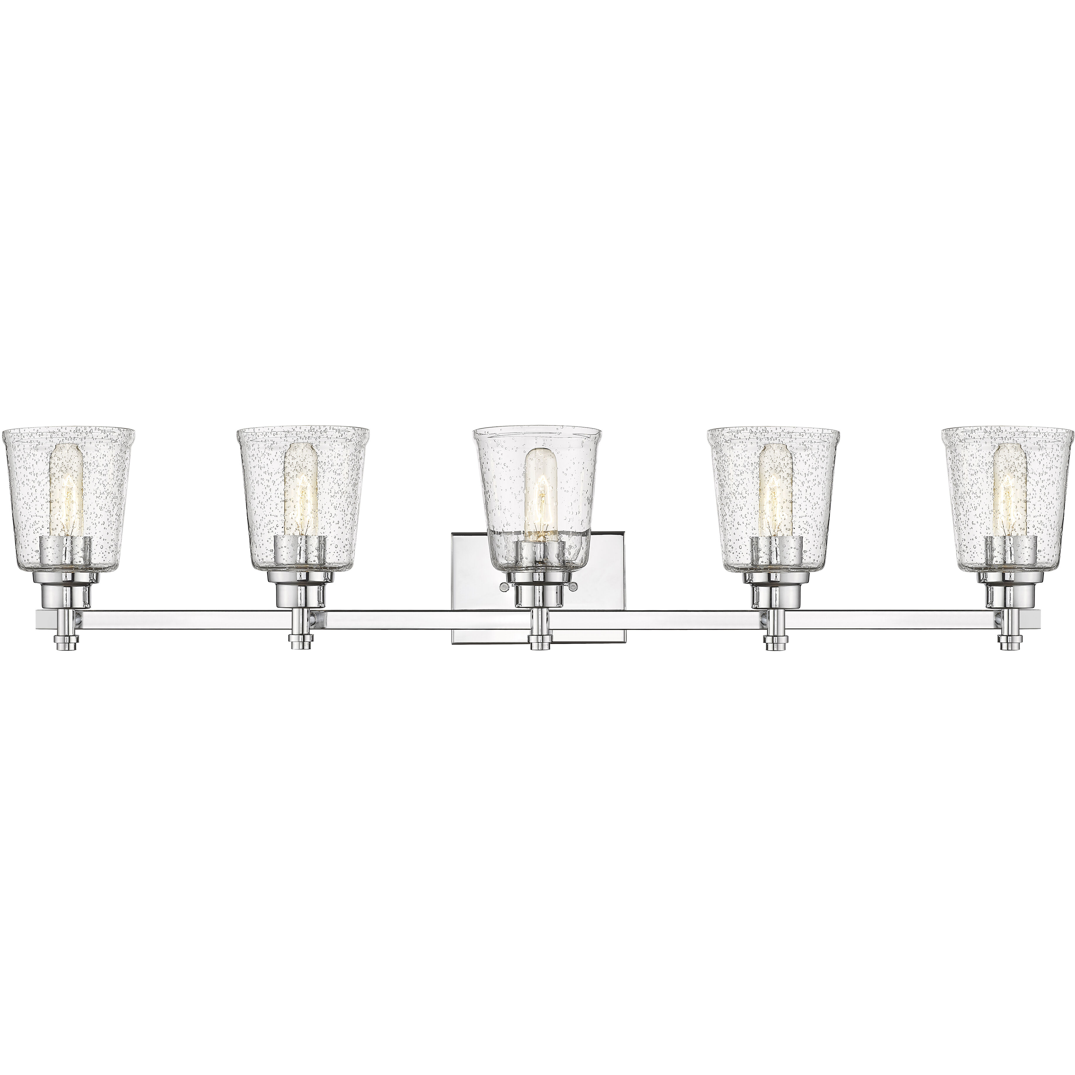 Bohin 5 Light 41.25 inch Chrome Vanity Wall Light