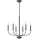 Alister LED 24 inch Buckeye Bronze Indoor Chandelier Ceiling Light