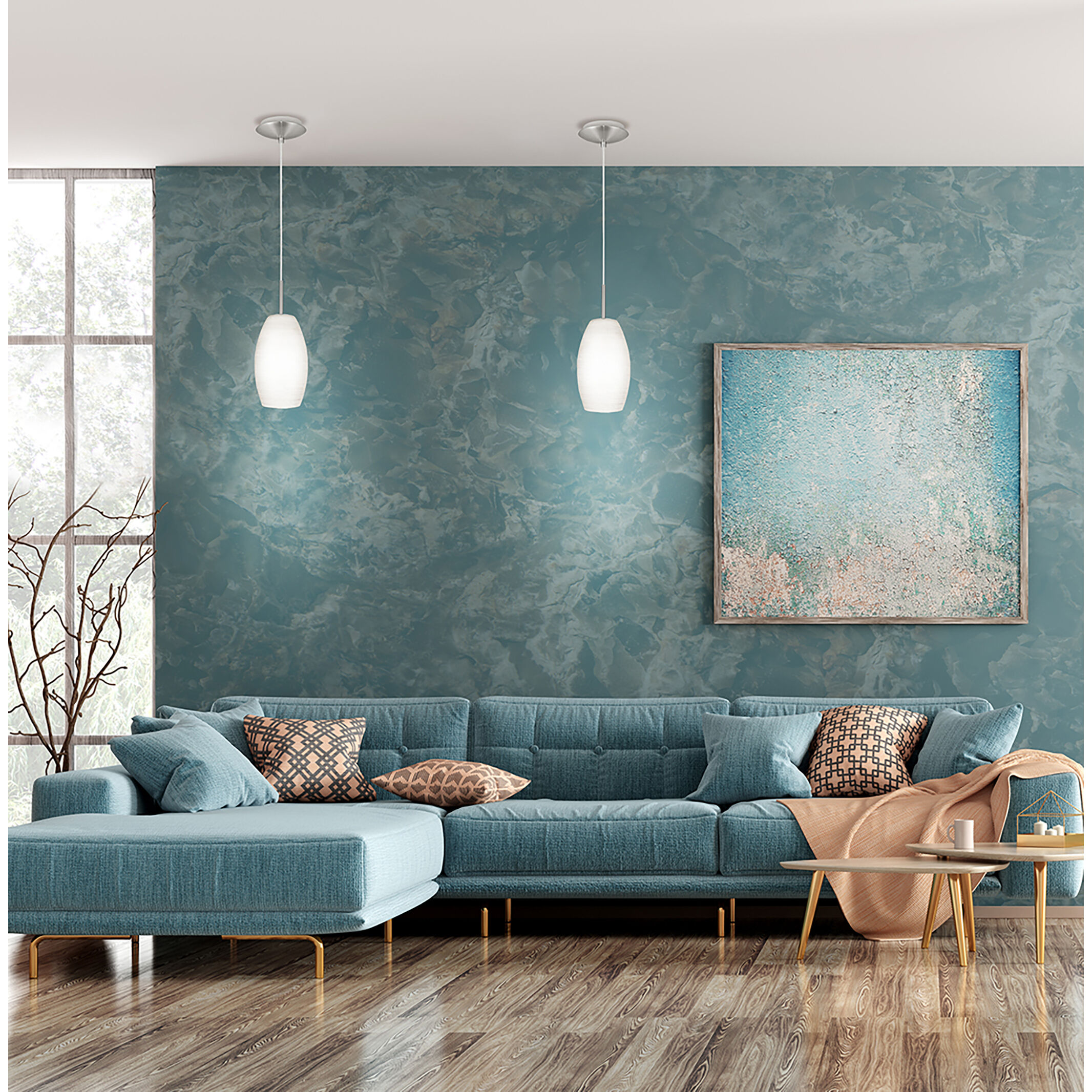 Batista 1 1 Light 4.75 inch Matte Nickel Mini Pendant Ceiling Light