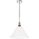 Hugh 1 Light 13.75 inch Chrome Pendant Ceiling Light