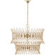 Marquise 9 Light 30 inch Luxor Gold Chandelier Ceiling Light, Medium