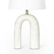 Slinkly 21.5 inch 150.00 watt White Table Lamp Portable Light