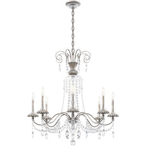 Helenia 8 Light 31.5 inch Antique Silver Chandelier Ceiling Light, Adjustable Height