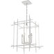 Tura 4 Light 23 inch White Chandelier Ceiling Light, Medium