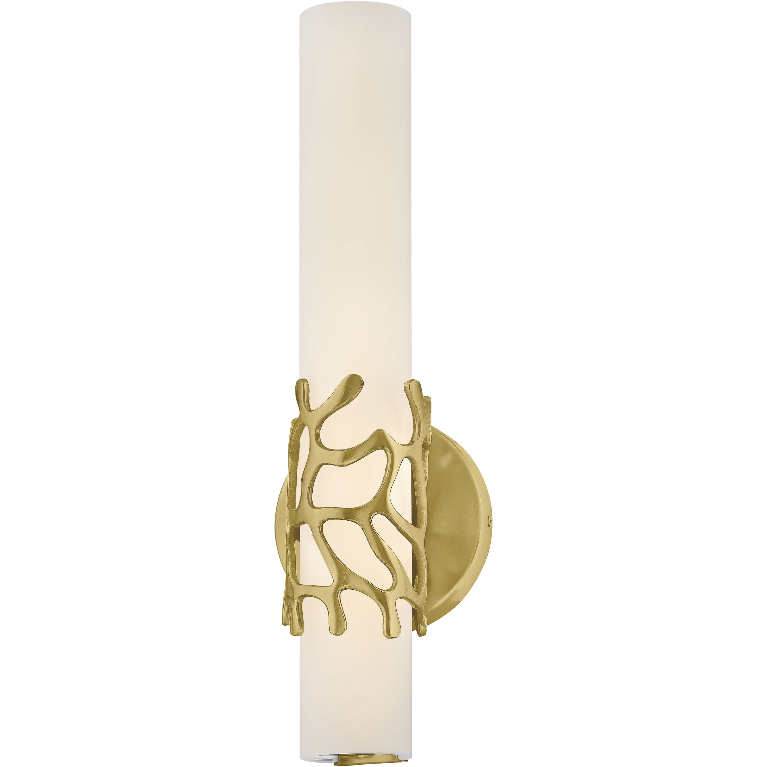 Lyra LED 5 inch Lacquered Brass Bath Light Wall Light