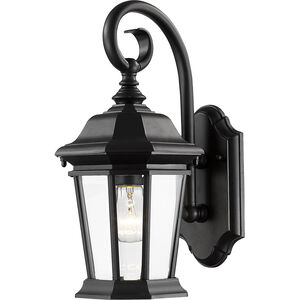 Melbourne 1 Light 16 inch Black Outdoor Wall Sconce