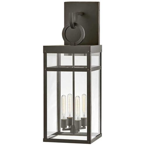 Estate Series Porter LED 35 inch Oil Rubbed Bronze Outdoor Wall Mount Lantern, Open Air