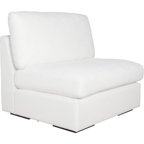 Refuge Arctic White Polyester Sofa, Armless