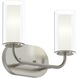 Mack 2 Light 12.75 inch Brushed Nickel Vanity Light Wall Light