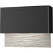 Stratum LED 7.4 inch Coastal Black and Coastal White Outdoor Sconce
