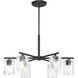 Haven LED 32 inch Matte Black Chandelier Ceiling Light