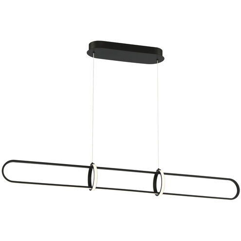 Berkley Linear Chandelier Ceiling Light in Black