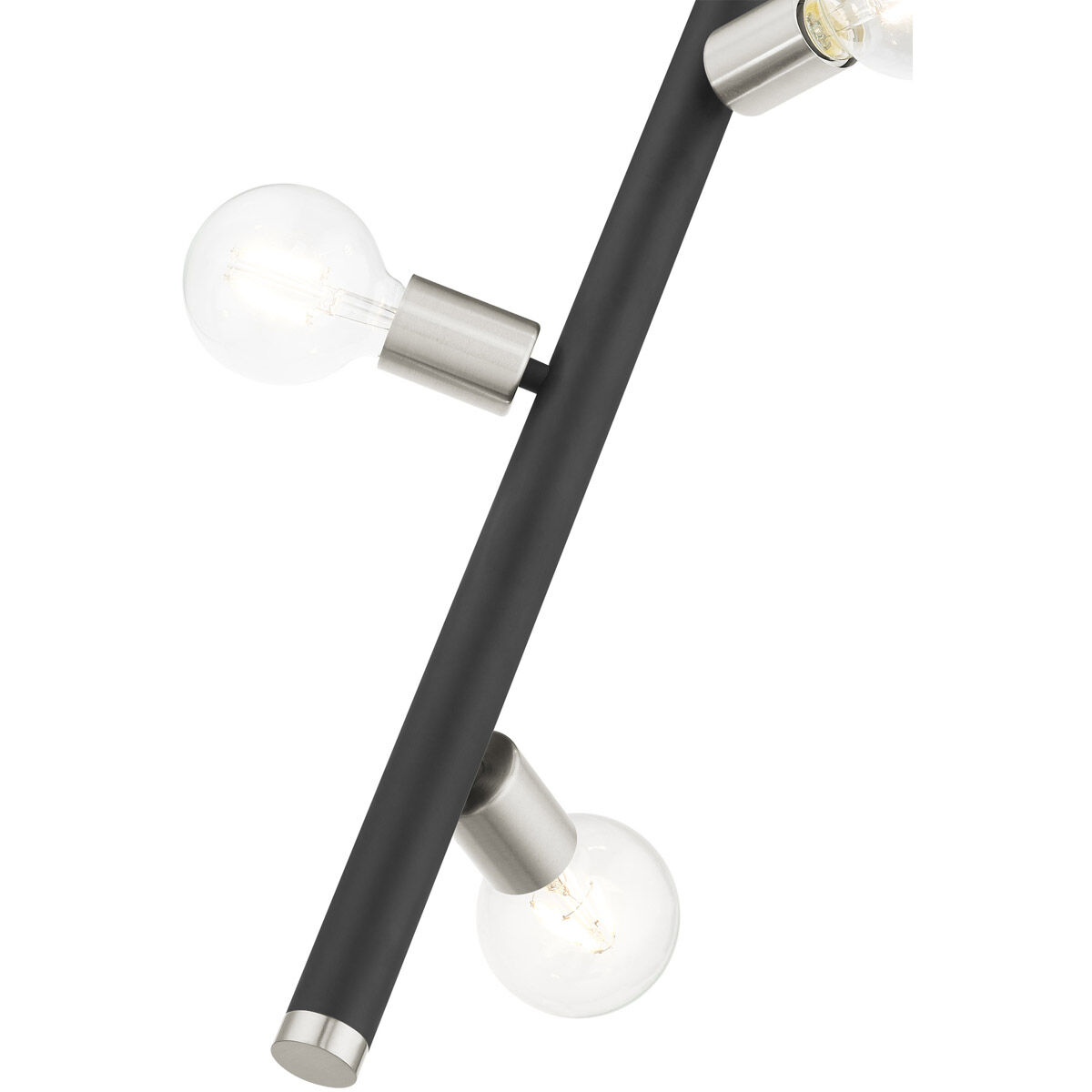 Bannister 3 Light 6 inch Black Pendant Ceiling Light