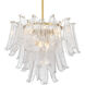 Regent 9 Light 23 inch Legacy Brass Chandelier Ceiling Light in Clear Crackled Glass
