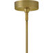 Elin LED 14 inch Lacquered Brass Pendant Ceiling Light