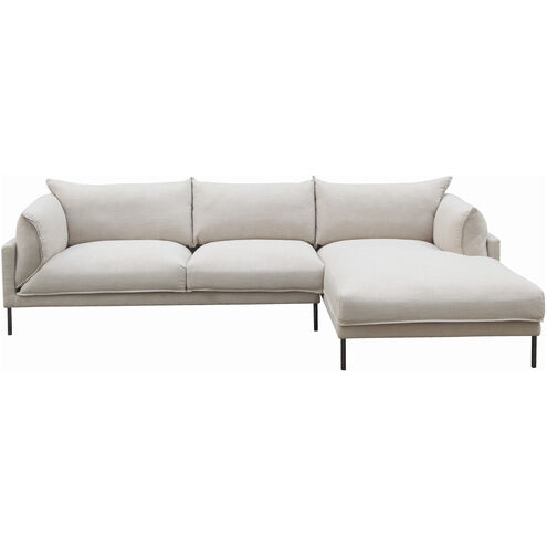 Jamara Beige Sectional in Right, Right