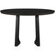 Silas 48 X 48 inch Black Ash Dining Table, Round