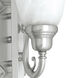 French Regency 1 Light 6 inch Brushed Nickel Bath Vanity Wall Light