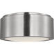Albee 1 Light 10 inch Brushed Nickel Flush Mount Ceiling Light, Small