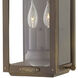 Heritage Anchorage Outdoor Wall Mount Lantern in Light Oiled Bronze, Non-LED, Medium