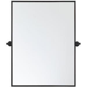 Everly 32 X 24 inch Black Mirror