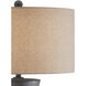 Croft 30 inch 150 watt Charcoal Table Lamp Portable Light, Barry Goralnick Collection