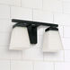 Baxley 2 Light 13 inch Matte Black Vanity Light Wall Light