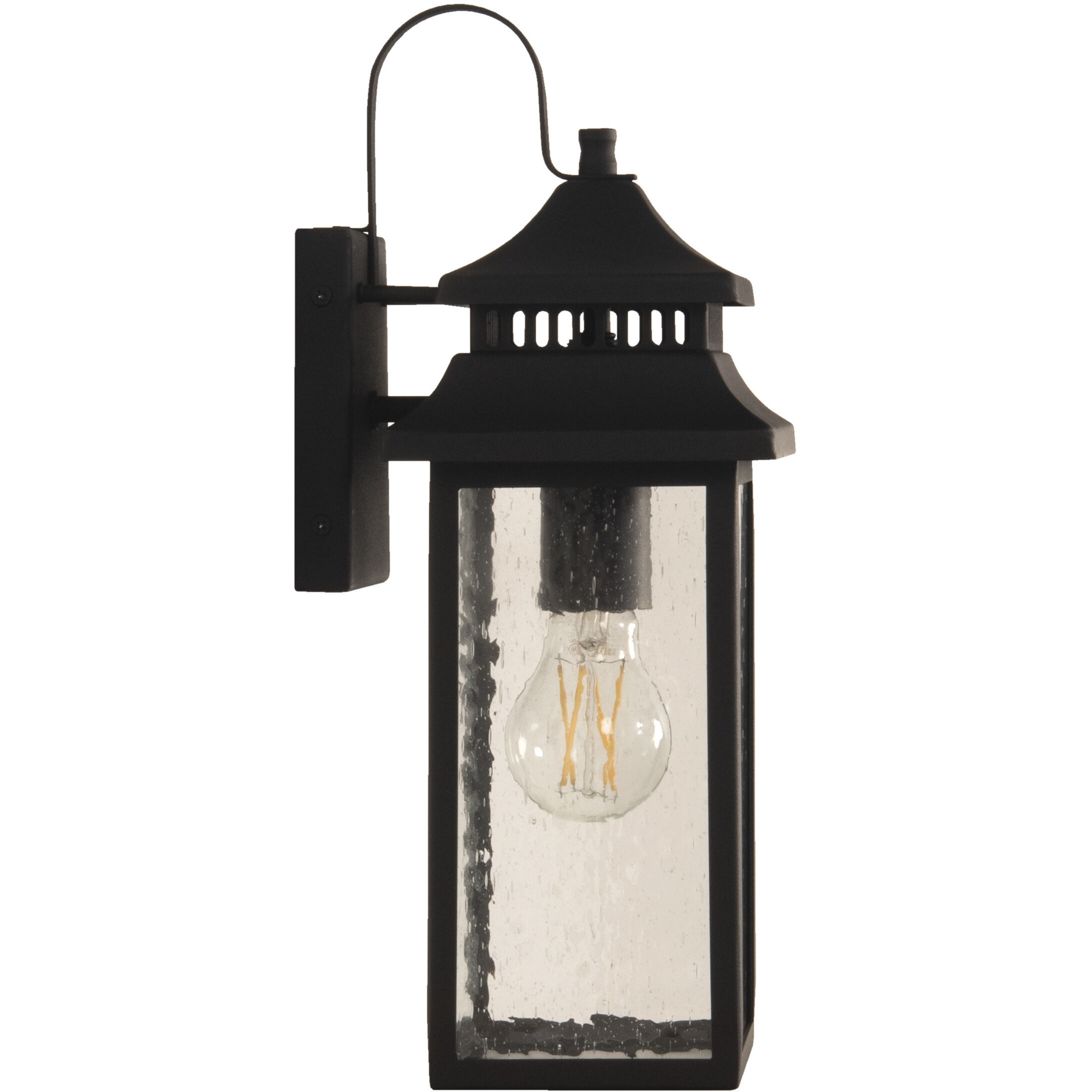 Crossbend 1 Light 15 inch Textured Black Outdoor Wall Mount in Textured Matte Black 